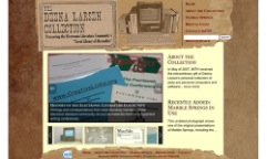 Screenshot of the Deena Larsen Collection website at MITH